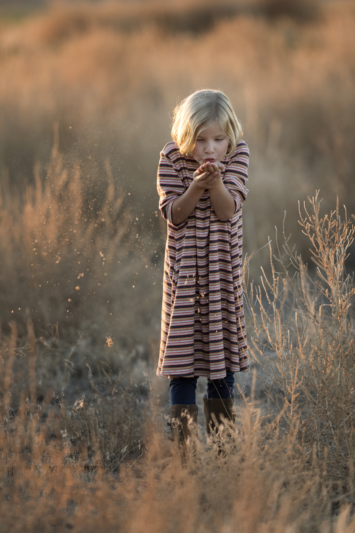 Family professional portrait photography  on-location in Central Oregon