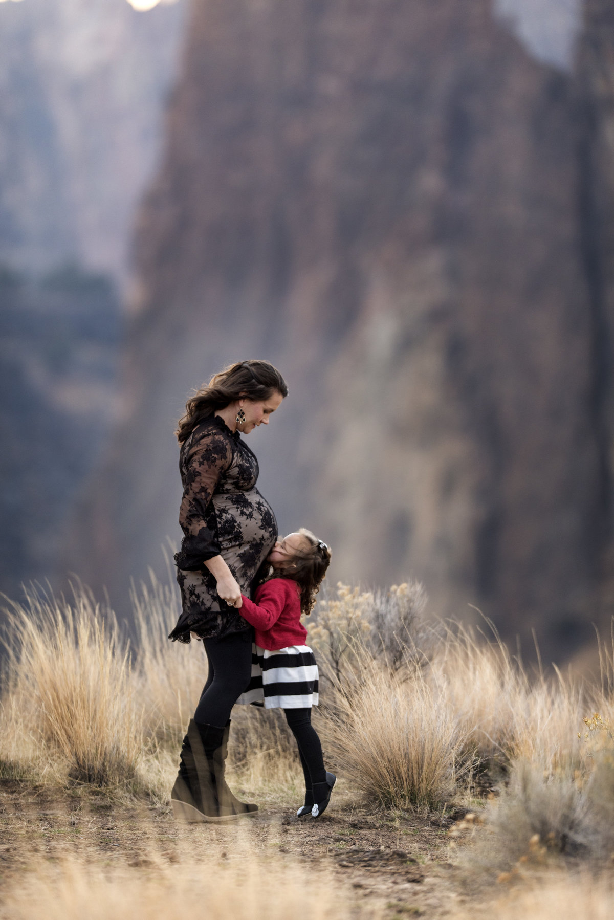 Family professional portrait photography  on-location in Central Oregon