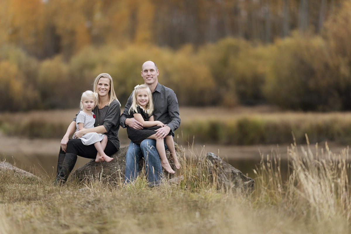 Family professional portrait photography  on-location in Central Oregon