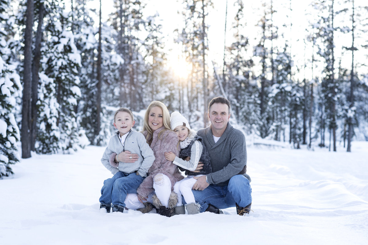 Family professional portrait photography  on-location in Central Oregon