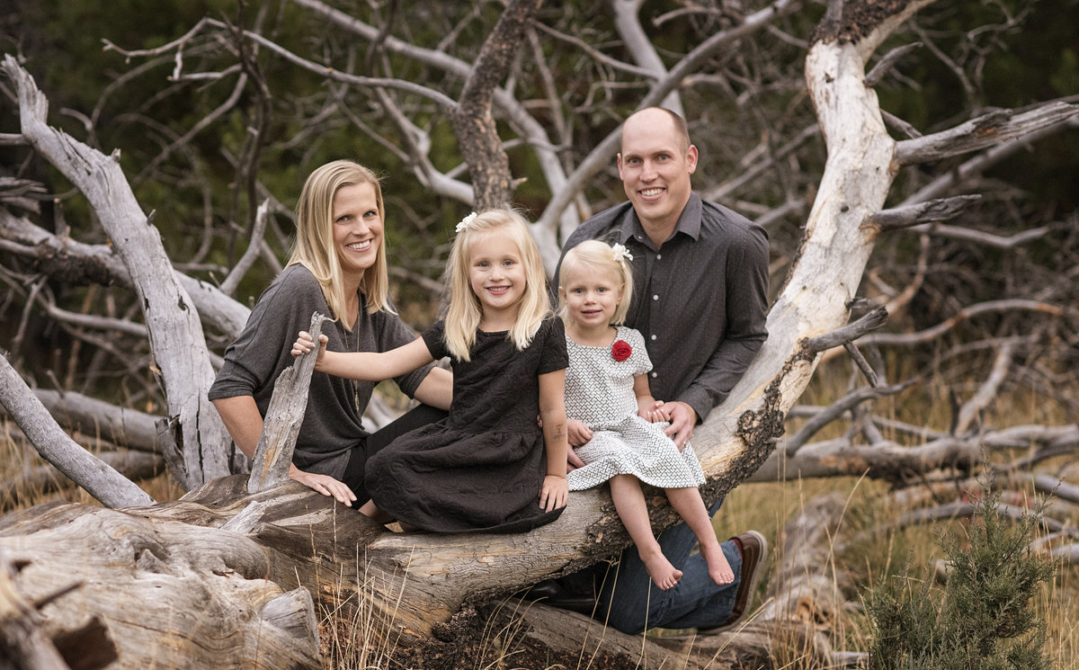 Family professional portrait photography  on-location in Central Oregon