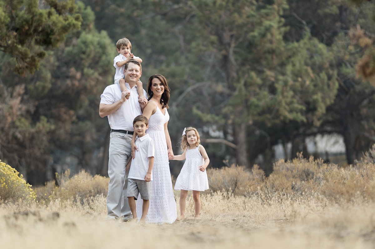 Family professional portrait photography  on-location in Central Oregon