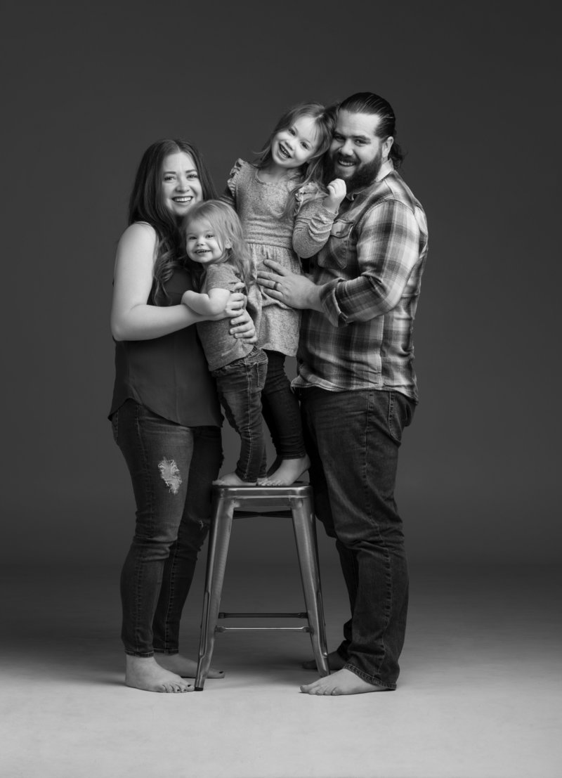 Family professional portrait photography  studio  in Bend OR