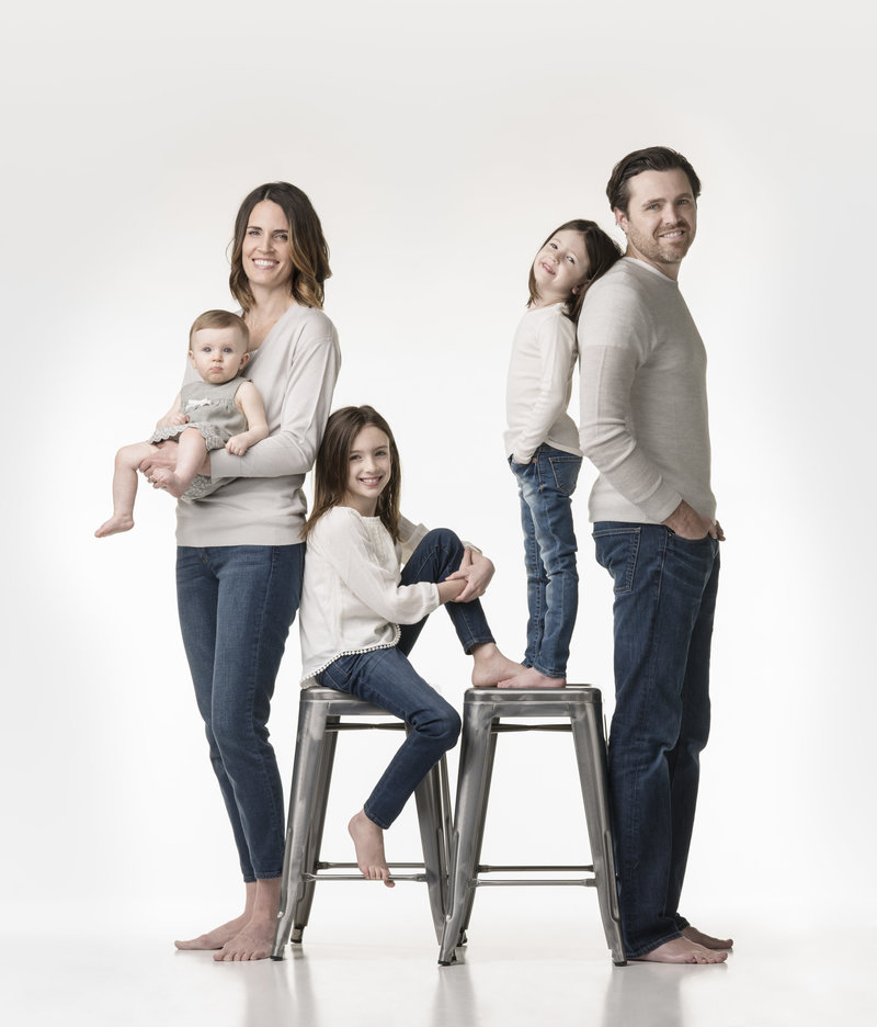 Family professional portrait photography  studio  in Bend OR